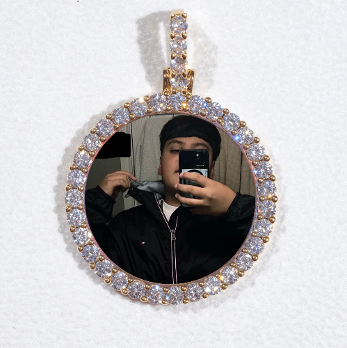 3D CIRCLE CUSTOM PICTURE PENDANT SMALL SIZE