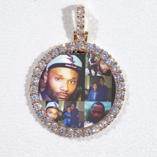 3D CIRCLE CUSTOM PICTURE PENDANT SMALL SIZE