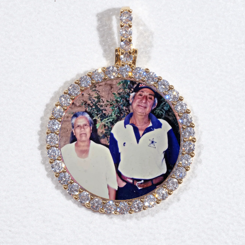 3D CIRCLE CUSTOM PICTURE PENDANT SMALL SIZE