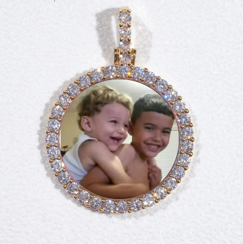 3D CIRCLE CUSTOM PICTURE PENDANT SMALL SIZE