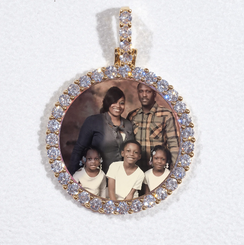 3D CIRCLE CUSTOM PICTURE PENDANT SMALL SIZE