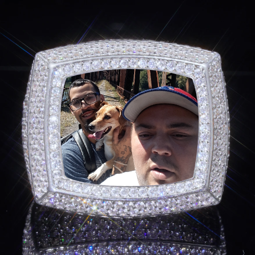 3D CUSTOM PICTURE ICED RING