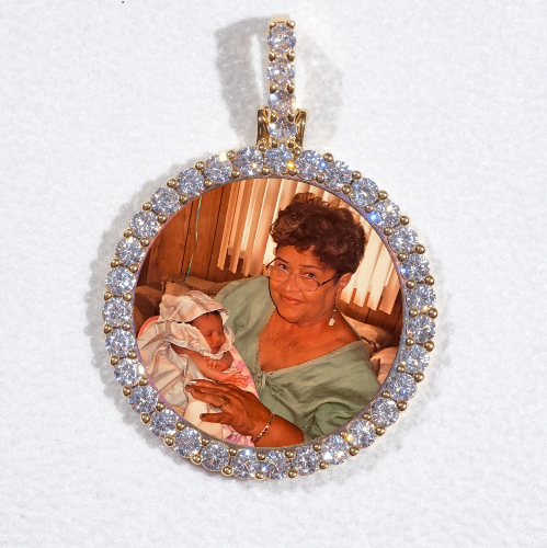 3D CIRCLE CUSTOM PICTURE PENDANT SMALL SIZE