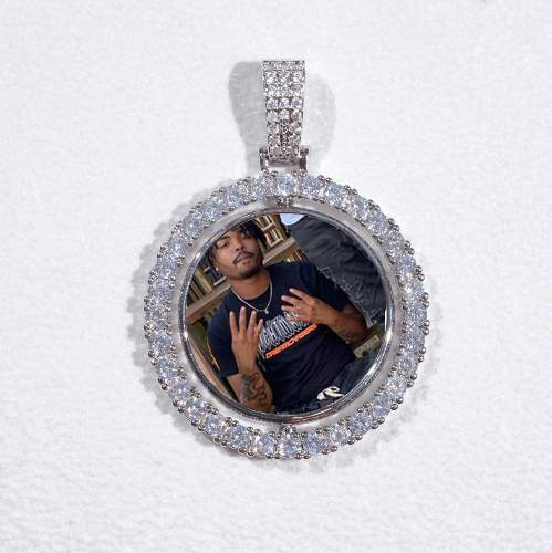 3D Spinning 2-Faced Custom Picture Pendant