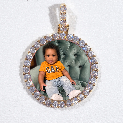 3D CIRCLE CUSTOM PICTURE PENDANT SMALL SIZE