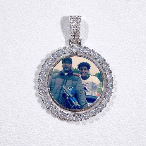 3D Spinning 2-Faced Custom Picture Pendant