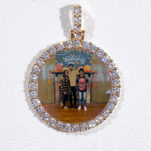 3D CIRCLE CUSTOM PICTURE PENDANT SMALL SIZE