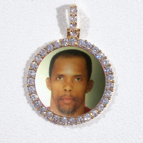 3D CIRCLE CUSTOM PICTURE PENDANT SMALL SIZE