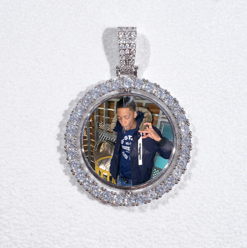 3D Spinning 2-Faced Custom Picture Pendant