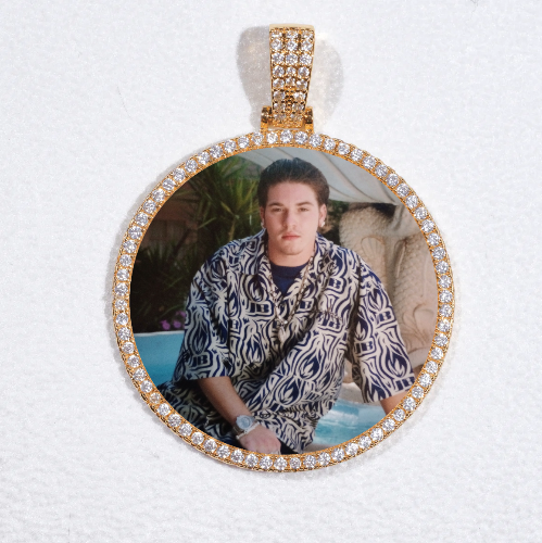 MEDIUM 3D CIRCLE CUSTOM PICTURE PENDANT