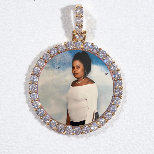 3D CIRCLE CUSTOM PICTURE PENDANT SMALL SIZE