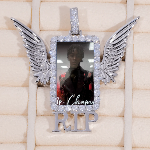 RIP WING 3D CUSTOM PICTURE PENDANT