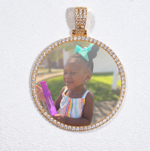 MEDIUM 3D CIRCLE CUSTOM PICTURE PENDANT