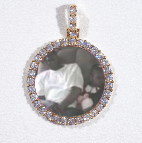 3D CIRCLE CUSTOM PICTURE PENDANT SMALL SIZE