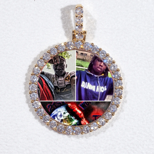 3D CIRCLE CUSTOM PICTURE PENDANT SMALL SIZE