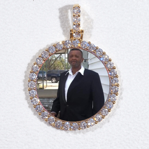 3D CIRCLE CUSTOM PICTURE PENDANT SMALL SIZE