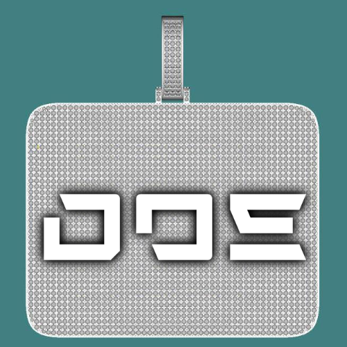 CUSTOM LETTER NECKLACE 3D BIG SQUARE