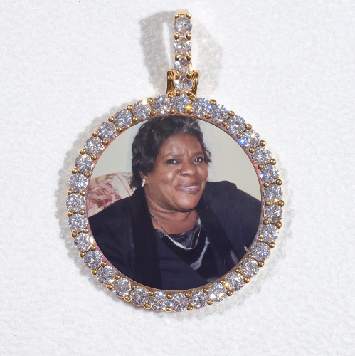 3D CIRCLE CUSTOM PICTURE PENDANT SMALL SIZE