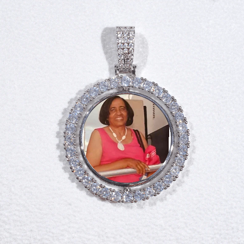 3D Spinning 2-Faced Custom Picture Pendant