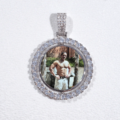 3D Spinning 2-Faced Custom Picture Pendant