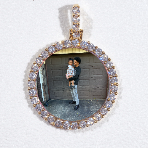 3D CIRCLE CUSTOM PICTURE PENDANT SMALL SIZE