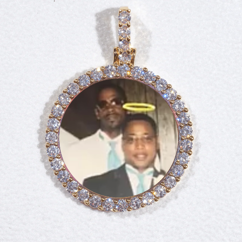 3D CIRCLE CUSTOM PICTURE PENDANT SMALL SIZE