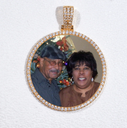 MEDIUM 3D CIRCLE CUSTOM PICTURE PENDANT