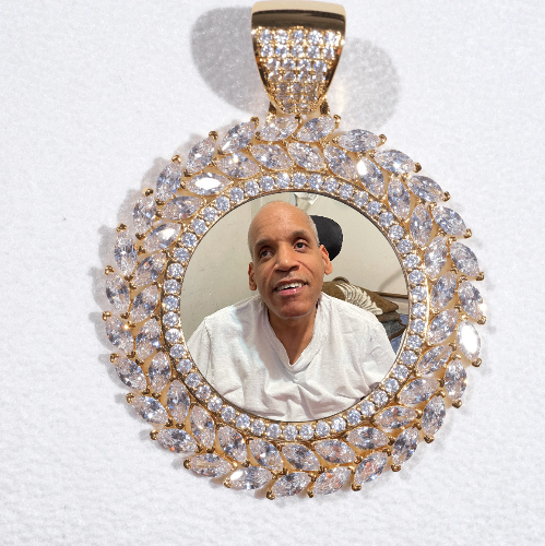 Large 3D Wheat Ear Custom Picture Pendant