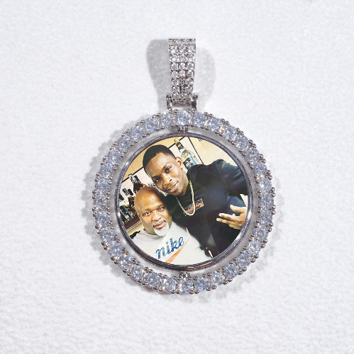 3D Spinning 2-Faced Custom Picture Pendant