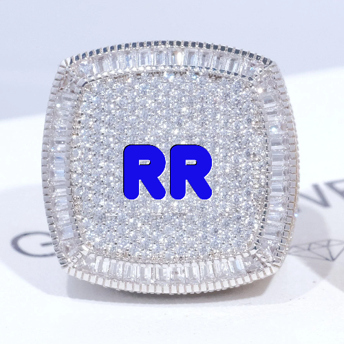 CUSTOM LETTER 3D ICED RING
