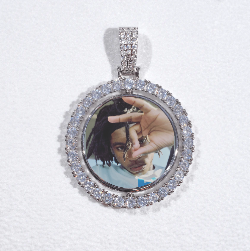 3D Spinning 2-Faced Custom Picture Pendant