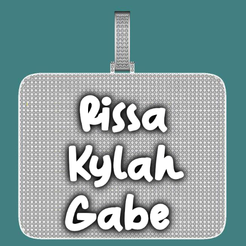CUSTOM LETTER NECKLACE 3D BIG SQUARE