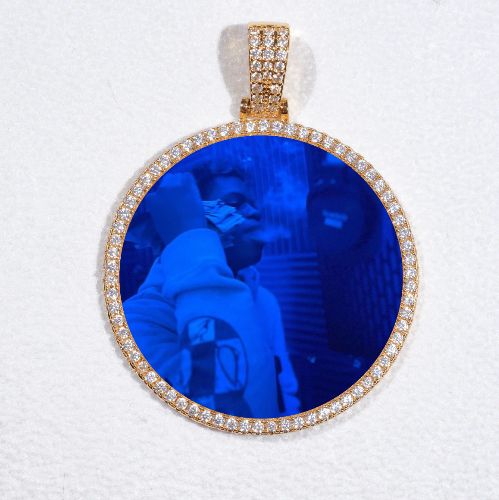 MEDIUM 3D CIRCLE CUSTOM PICTURE PENDANT