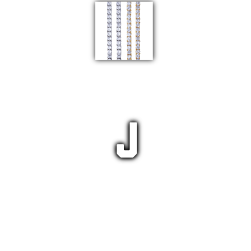 Custom Letters Baguette Two Layer Necklace