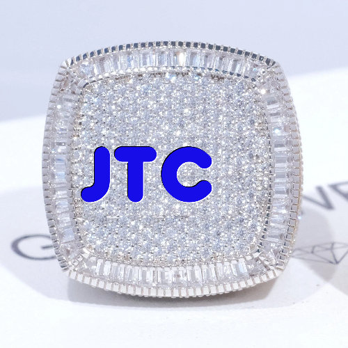 CUSTOM LETTER 3D ICED RING
