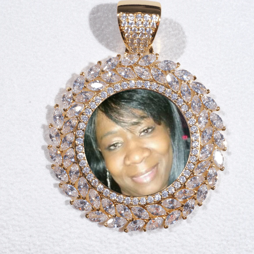 Large 3D Wheat Ear Custom Picture Pendant