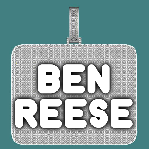 CUSTOM LETTER NECKLACE 3D BIG SQUARE