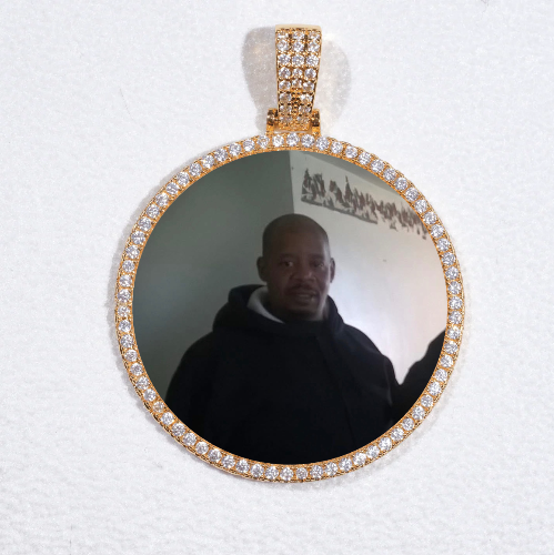 MEDIUM 3D CIRCLE CUSTOM PICTURE PENDANT