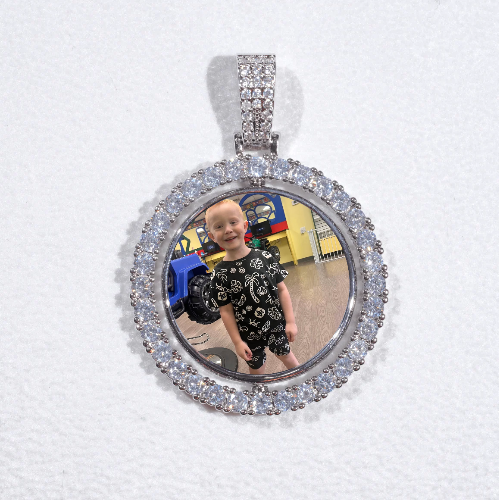 3D Spinning 2-Faced Custom Picture Pendant
