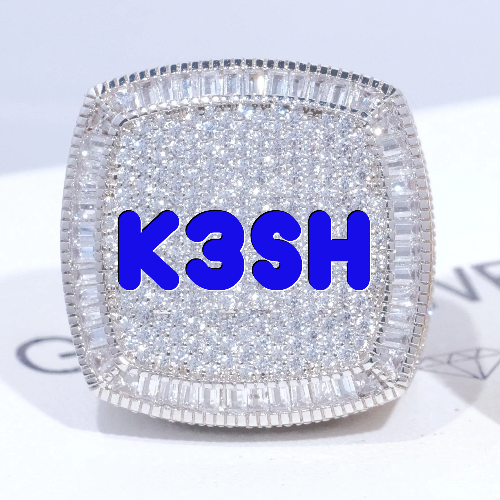 CUSTOM LETTER 3D ICED RING