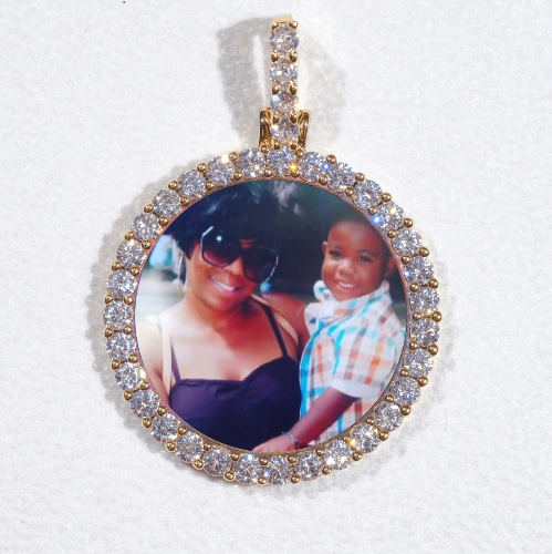 3D CIRCLE CUSTOM PICTURE PENDANT SMALL SIZE