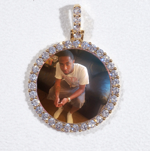 3D CIRCLE CUSTOM PICTURE PENDANT SMALL SIZE