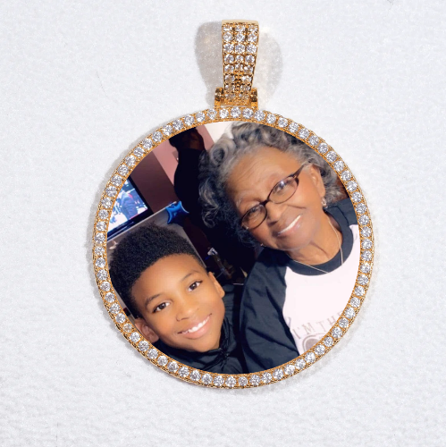 MEDIUM 3D CIRCLE CUSTOM PICTURE PENDANT