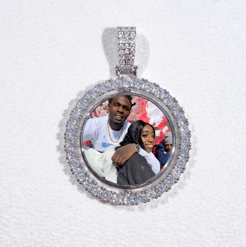 3D Spinning 2-Faced Custom Picture Pendant