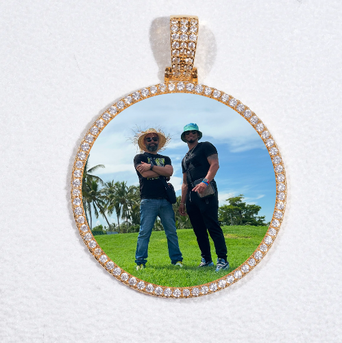 MEDIUM 3D CIRCLE CUSTOM PICTURE PENDANT