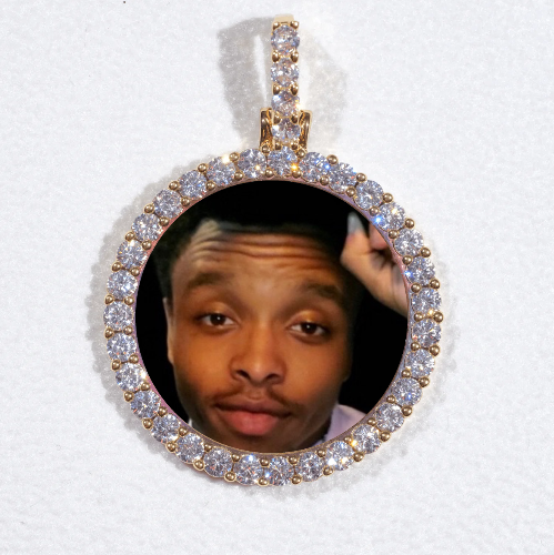 3D CIRCLE CUSTOM PICTURE PENDANT SMALL SIZE