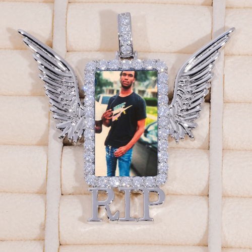 RIP WING 3D CUSTOM PICTURE PENDANT