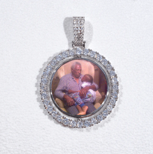 3D Spinning 2-Faced Custom Picture Pendant