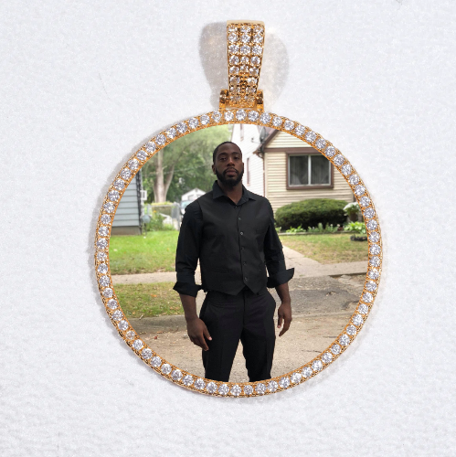 MEDIUM 3D CIRCLE CUSTOM PICTURE PENDANT