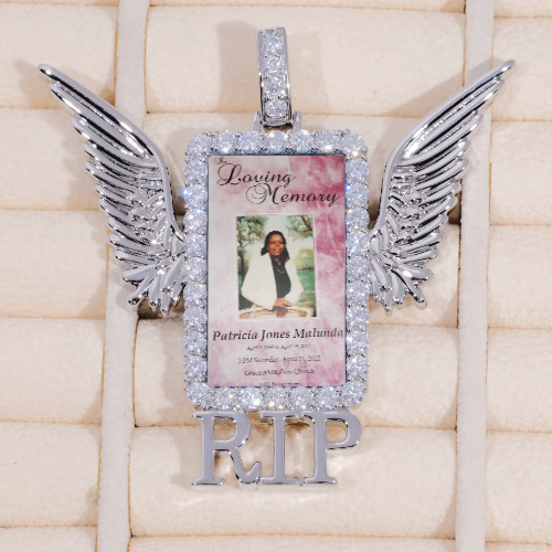 RIP WING 3D CUSTOM PICTURE PENDANT